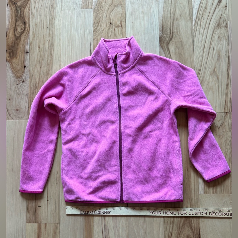 Excellent condition-Like New! Wonder Nation Bright Pink Fleece Jacket